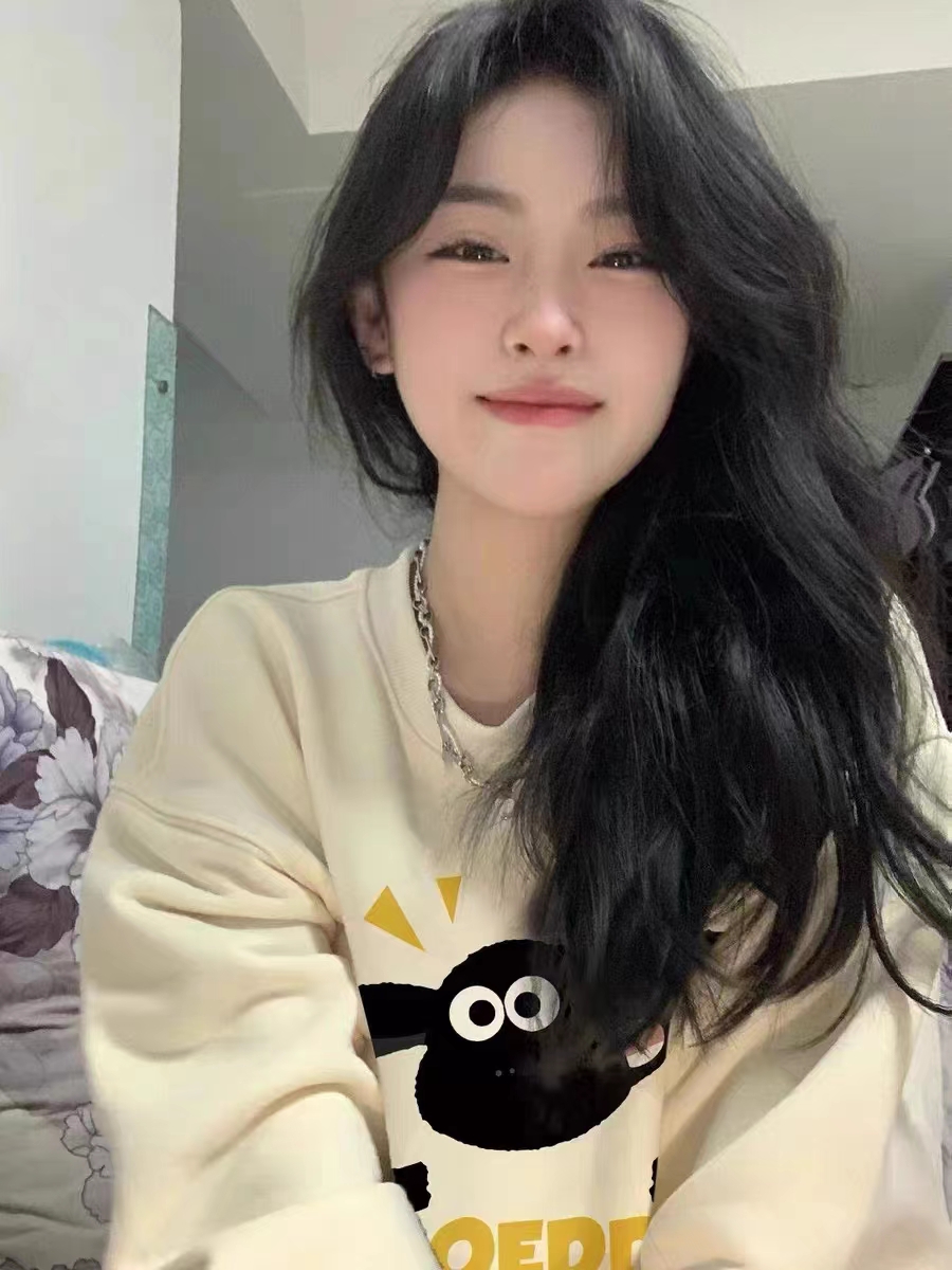 薄款華棉牛奶絲 加絨華棉銀狐絨 圓領印花衛衣女情侶質量