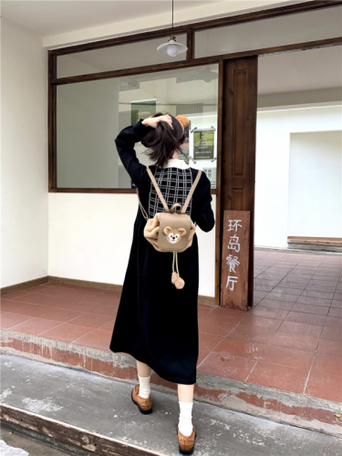 Actual shot ~ New style for autumn and winter ~ Xiaoxiang style knitted dress for women in autumn and winter with bottoming long-sleeved skirt