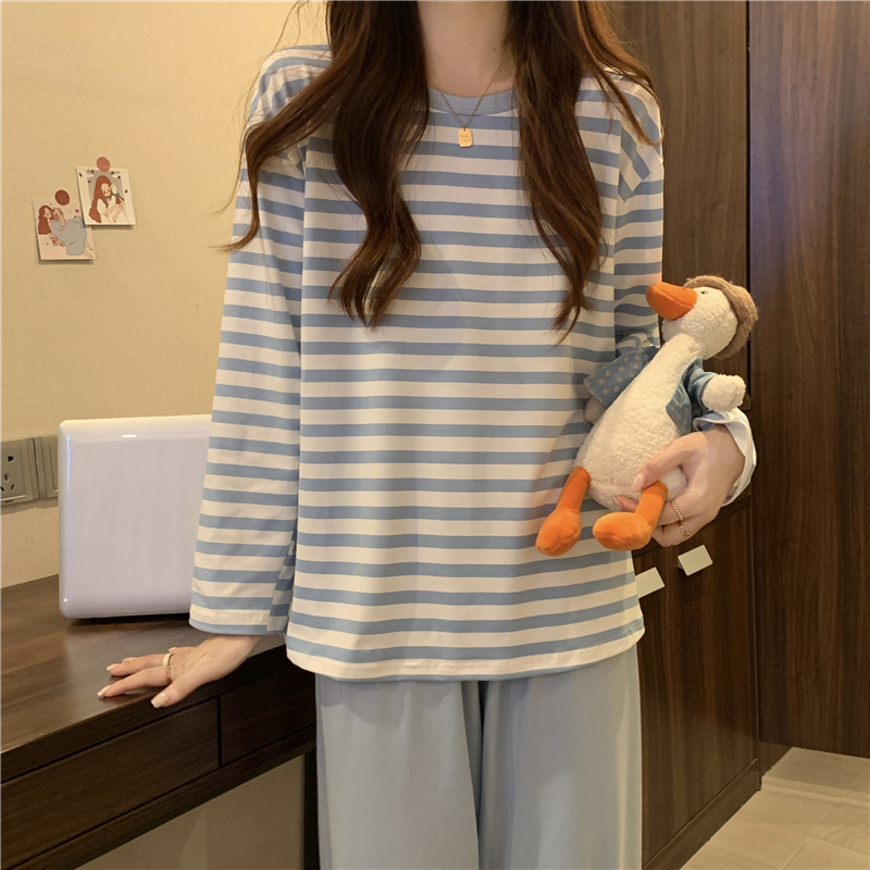 實拍 新款韓版休閒慵懶風居家服套裝外穿
