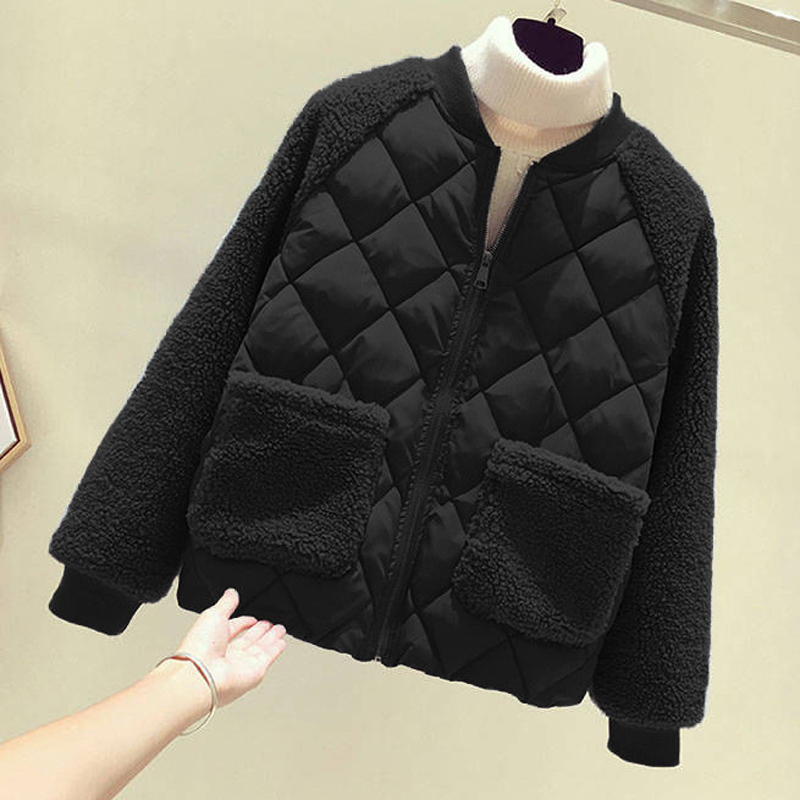 Lightweight cotton coat for women, short style, new style, loose, Korean style, small cotton-padded jacket, autumn and winter