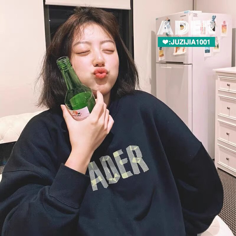 薄款華棉牛奶絲 加絨華棉銀狐絨 圓領印花衛衣女情侶質量