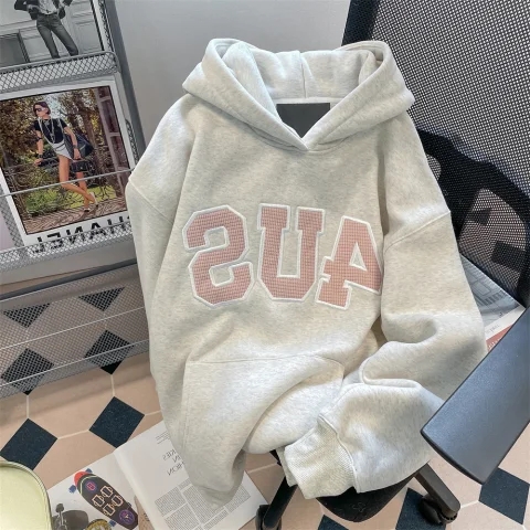 薄款加絨都有 320克純棉華棉複合牛奶絲連帽衛衣