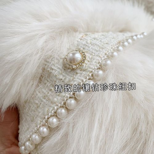 2003 autumn and winter new style imitation fox fur spliced ​​fur jacket, feminine style, socialite Xiaoxiangfeng furry short top