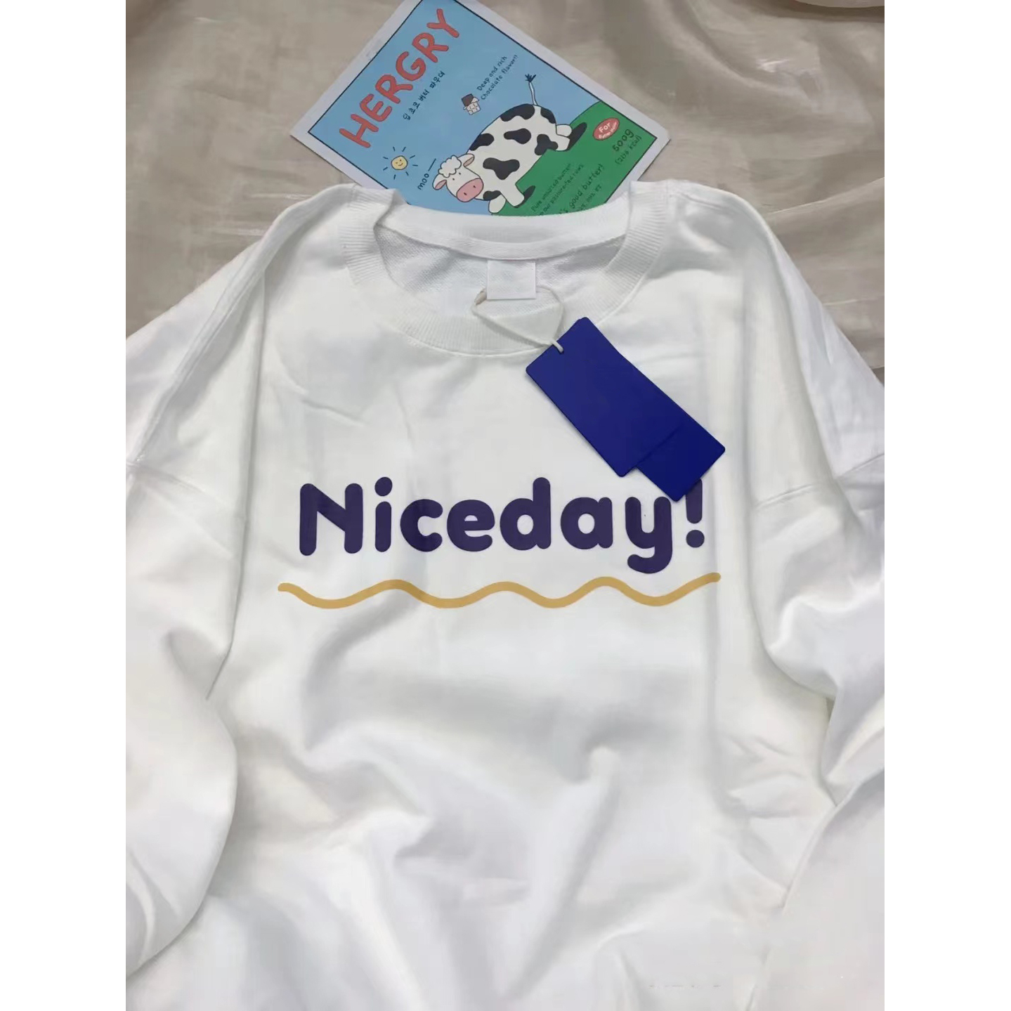 2023 new fashion casual women's clothing fleece 250g / large sweatshirt round neck autumn and winter sweatshirt for women plus fleece