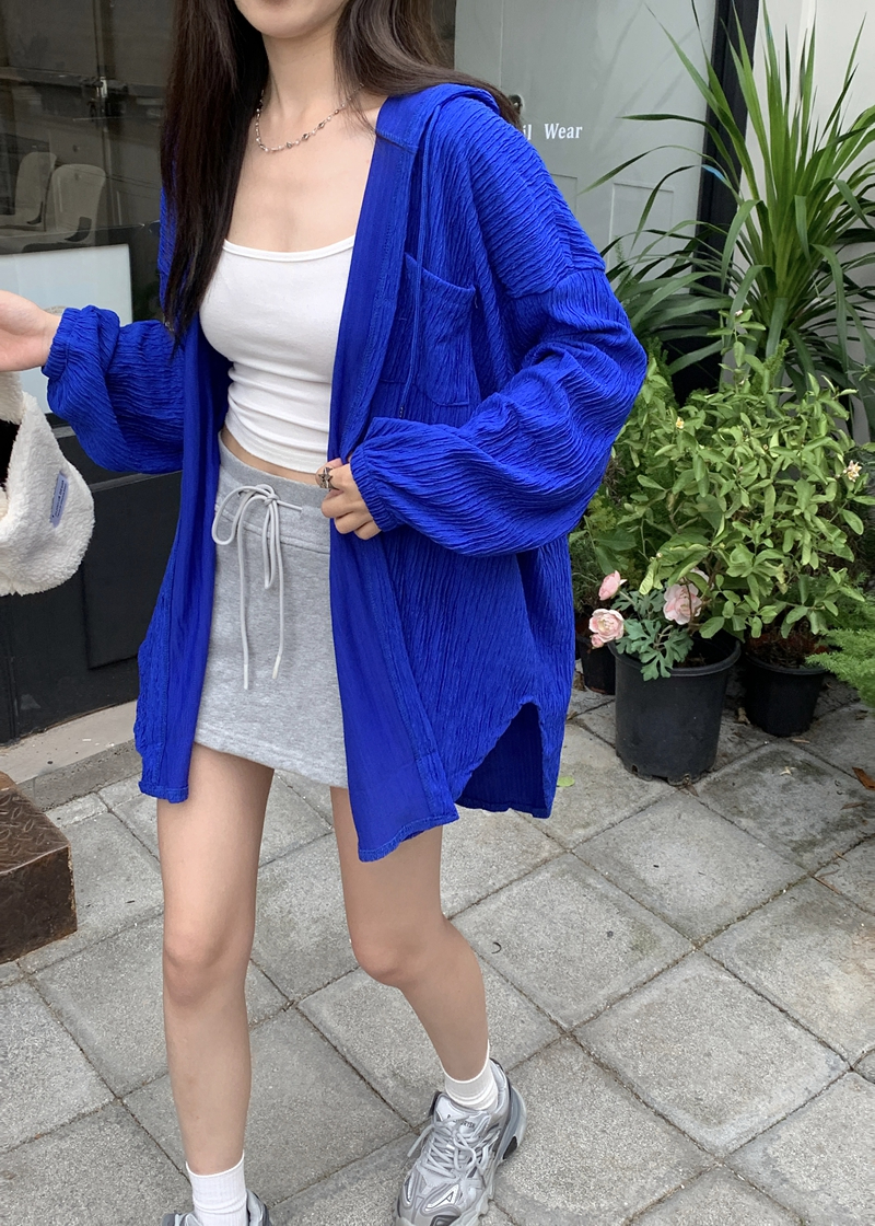 Real shot of ins super hot sweatshirt for women spring and autumn oversize hooded thin coat Korean style trendy loose lazy top
