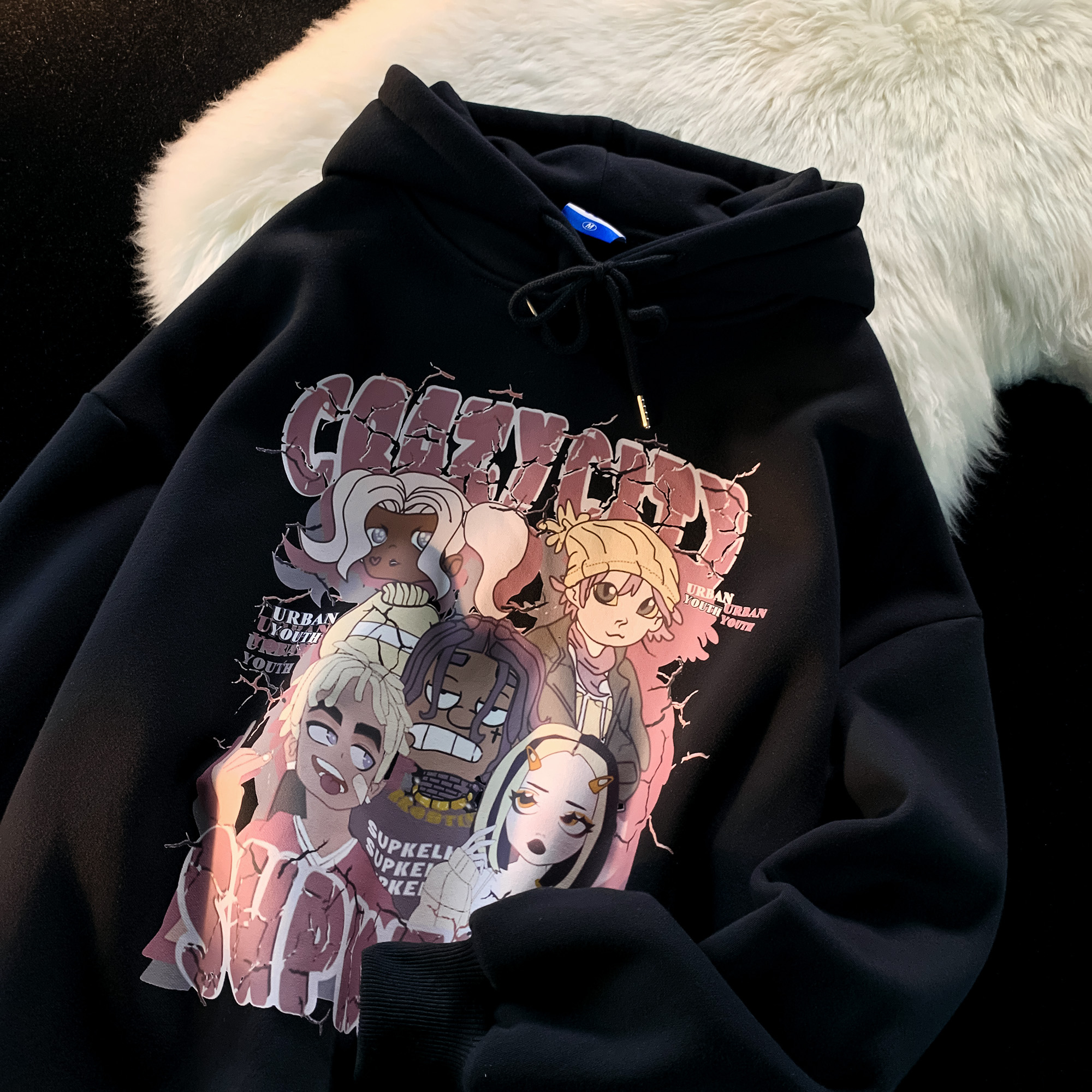 2023 new fashion student wear fleece 250g / sweatshirt hooded autumn and winter sweatshirt for women with fleece