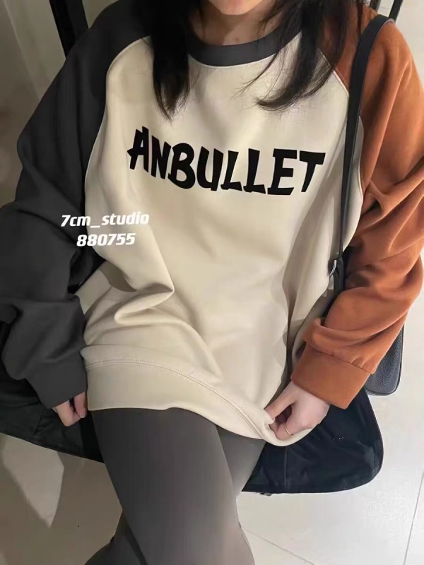 衛衣女2023秋冬新款加絨加厚寬鬆顯瘦插肩袖外穿上衣女