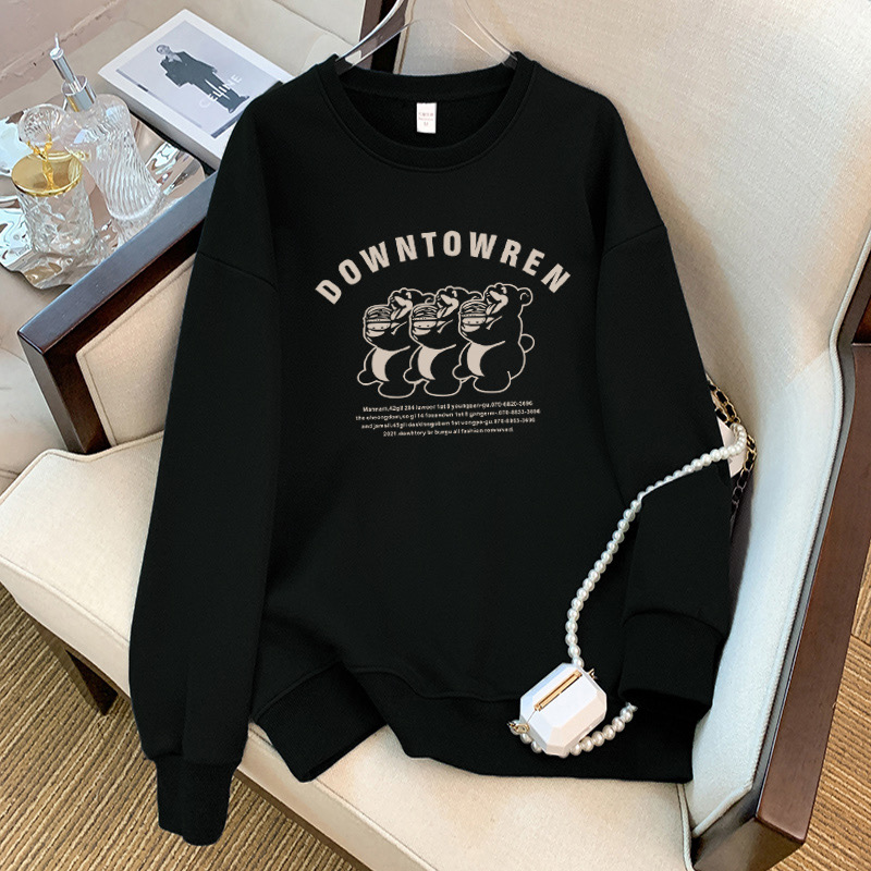 新款秋裝衛衣女春秋款設計感韓版寬鬆休閒過臀上衣