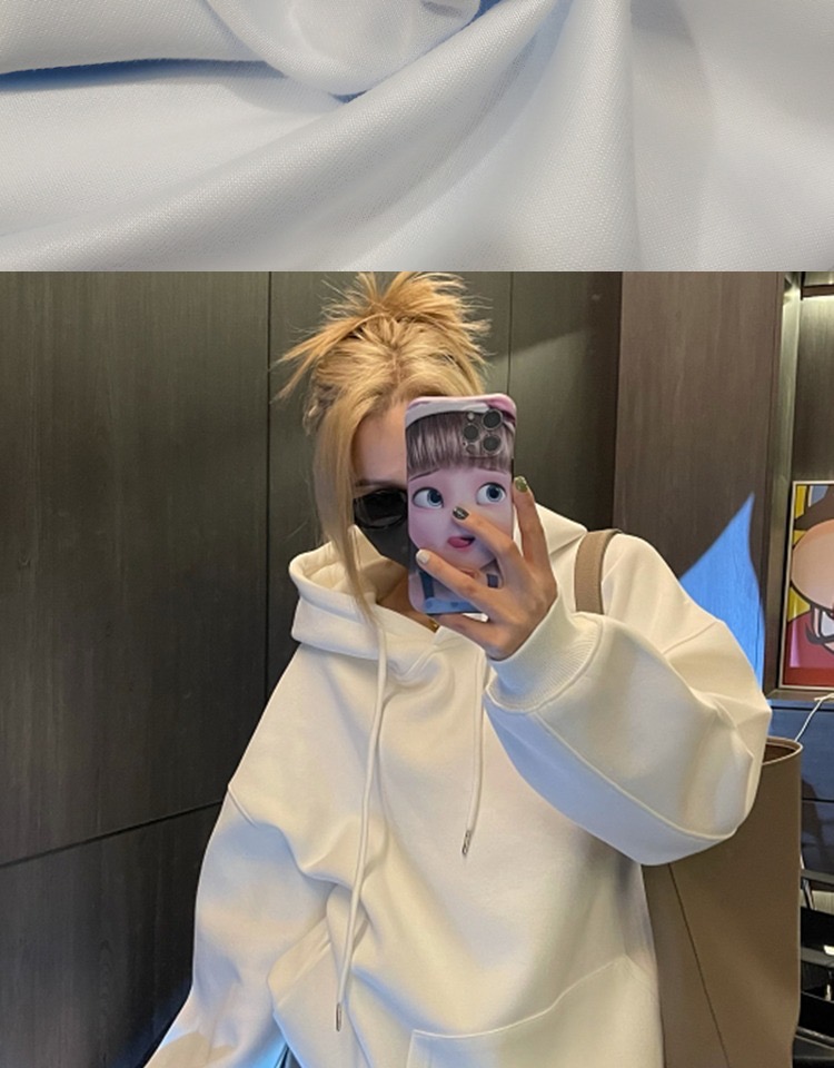 Hooded sweatshirt for women, spring and autumn 2023 new style, fashionable, small, loose, long-sleeved