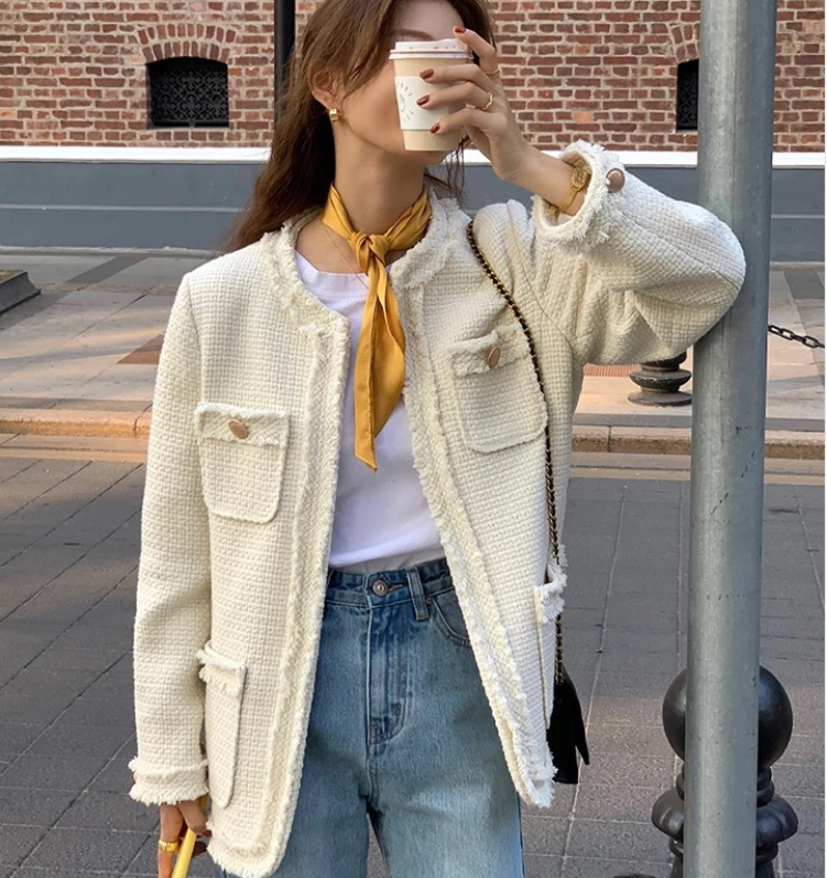 秋冬新款炸街小香風大碼女裝外套氣質名媛高級感上衣M-4XL200斤
