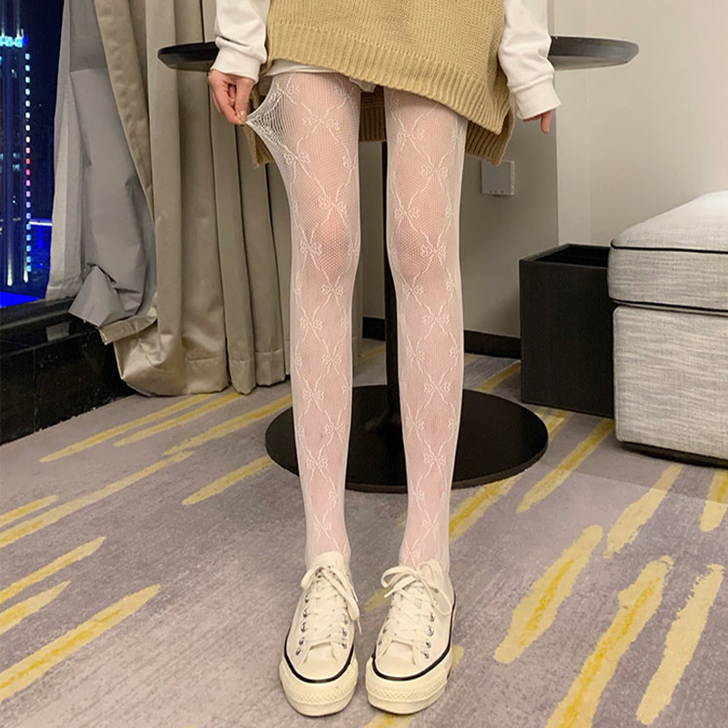 實拍新款蕾絲長襪女甜酷百搭連褲襪子網紅美腿襪網襪