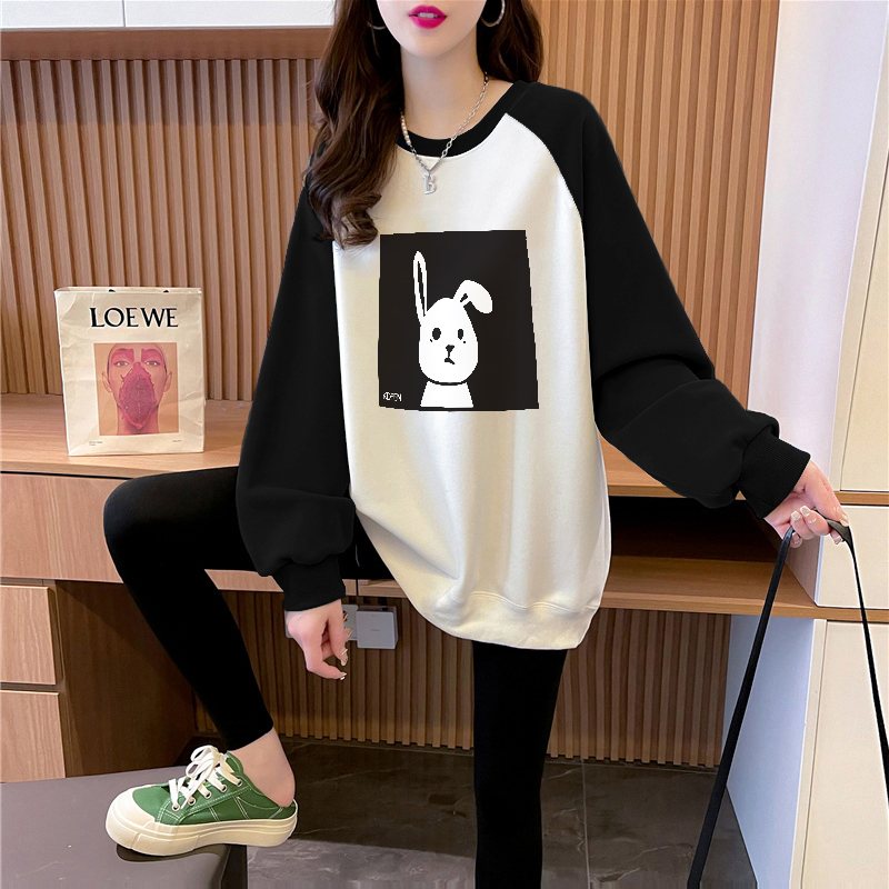 丨純棉華棉330克/420克丨後包領 插肩袖衛衣女秋冬薄款/加絨上衣