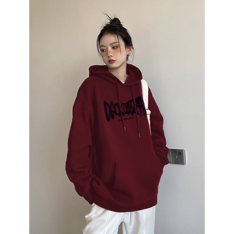 華棉複合牛奶絲310克銀狐絨400克連帽衛衣女