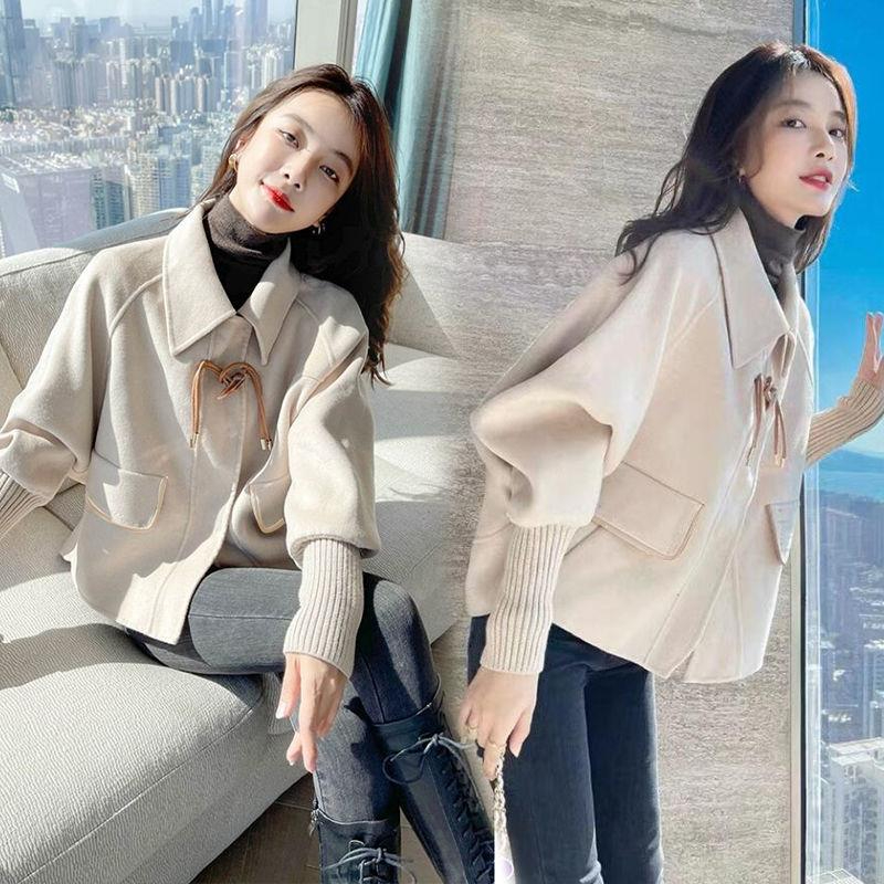 Autumn and winter woolen coat 2023 new small winter women's thickened high-end small fragrant style short coat for women