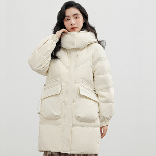 Large size  winter new style mid-length Korean style fashion versatile down jacket for women