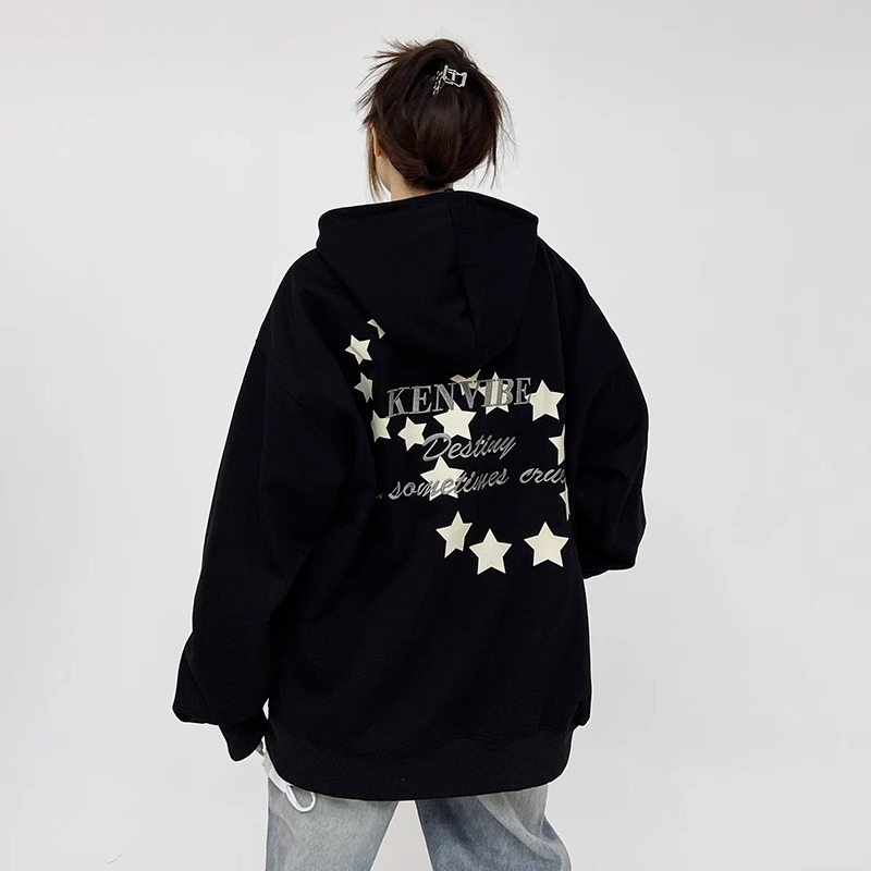 Chinese cotton composite milk silk 310g silver fox velvet 400g hooded sweatshirt for women