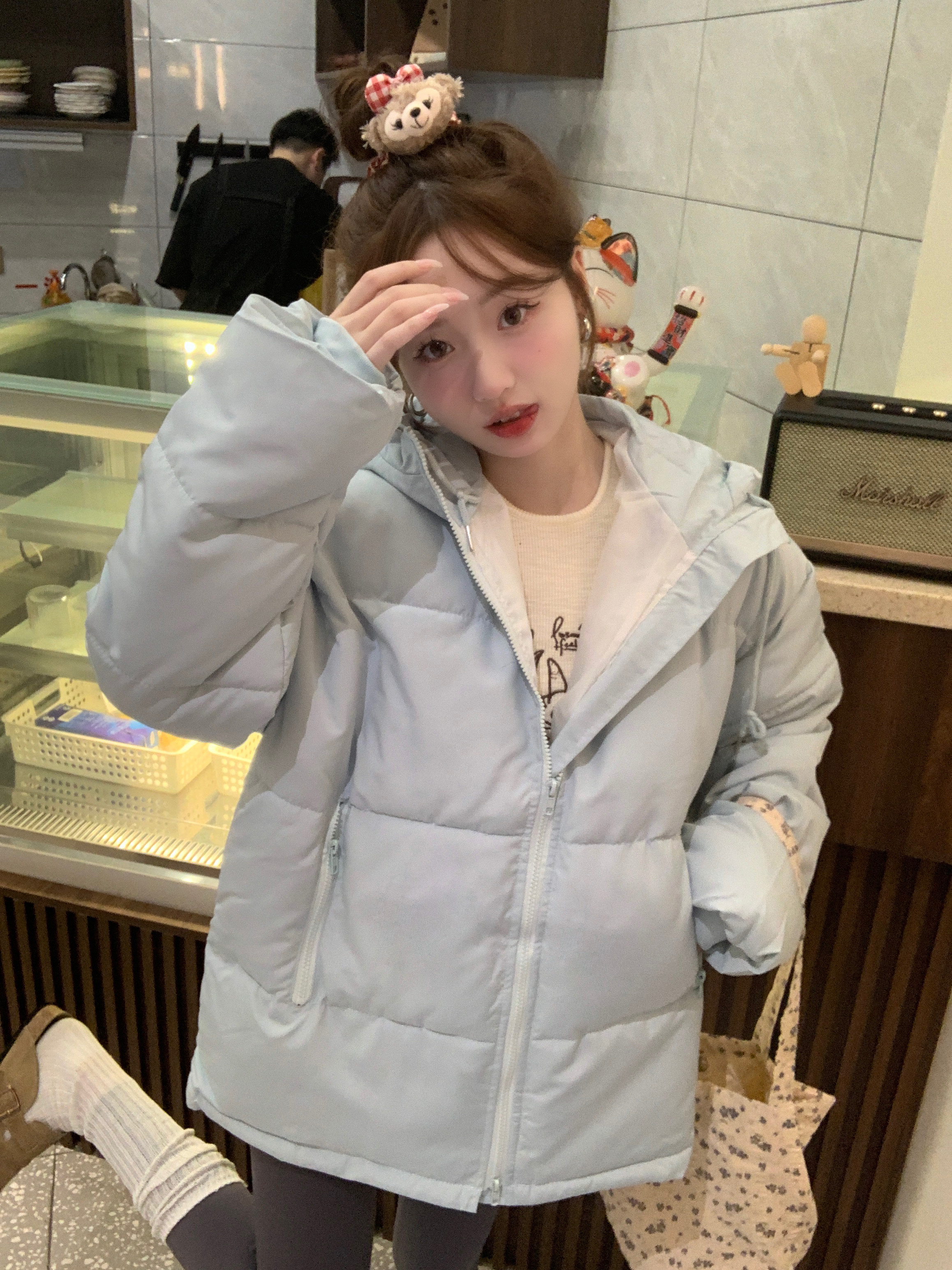 Women's new winter Korean-style bread coat design niche cotton-padded jacket thickened cotton-padded jacket