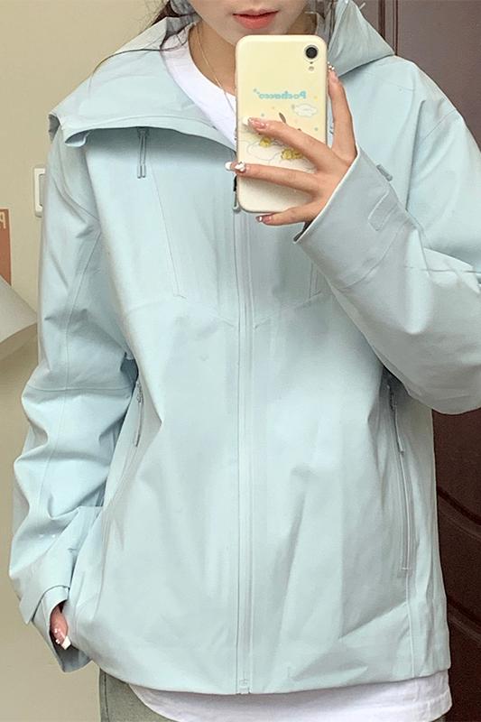 Lined jacket for women, outdoor windproof mountaineering jacket, sports jacket for women