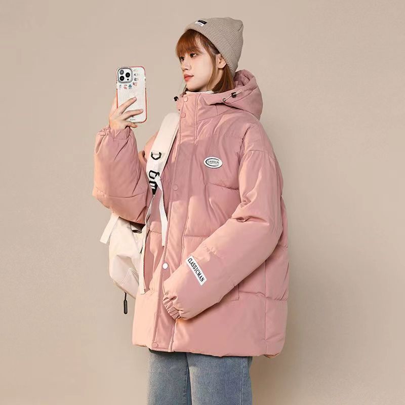 Down jacket short female student cotton coat 2023 winter new style small fashion stand collar cotton coat