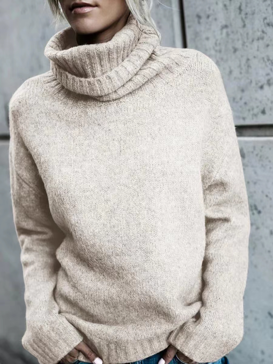 European and American foreign trade Amazon AliExpress autumn and winter new loose sweater women's knitted pullover sweater jacket