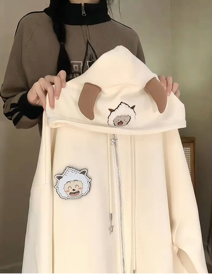 後包領雙層帽不起球配棉螺口 仿棉華棉複合310剋薄款衛衣女毛巾繡