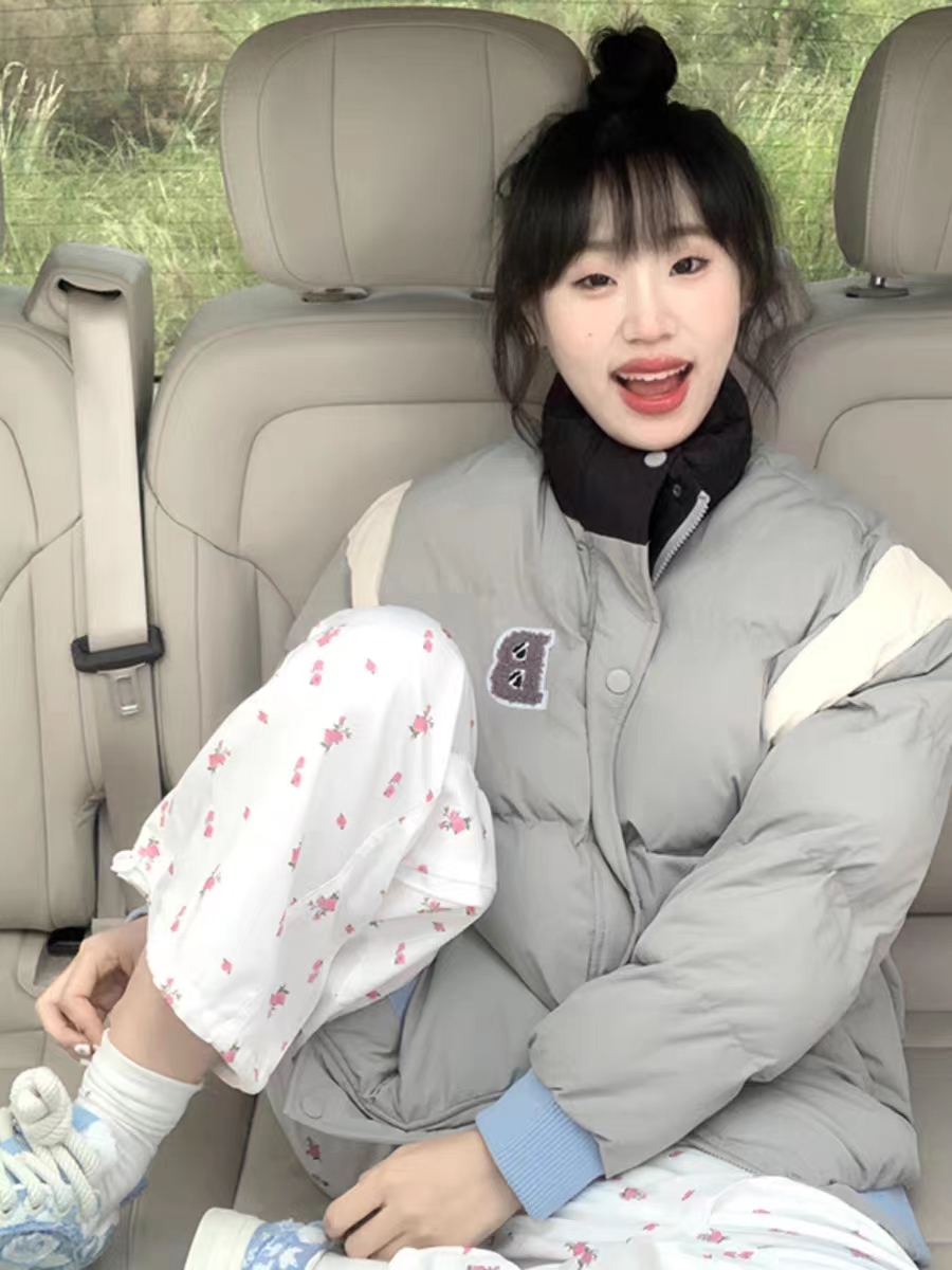 棉服女冬小個子加厚麵包服2023新款女派克服學生寬鬆棉衣棉襖潮