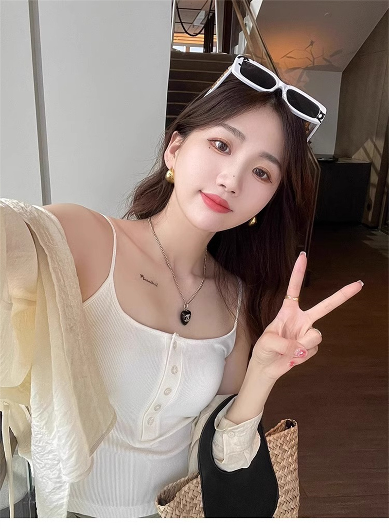 優質帶胸墊吊帶女內搭外穿打底背心美背內衣文胸一體穿搭純欲上衣