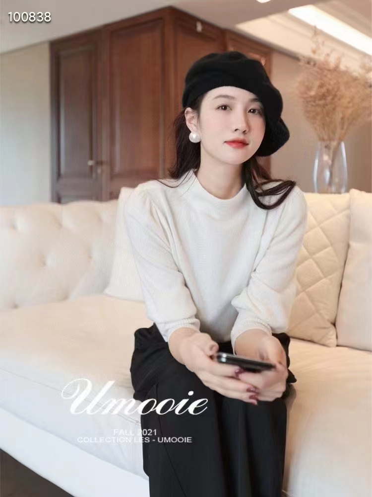 歐洲站2023早秋新款連帽抽繩條紋拼色寬鬆羊毛針織衫百搭女上衣潮