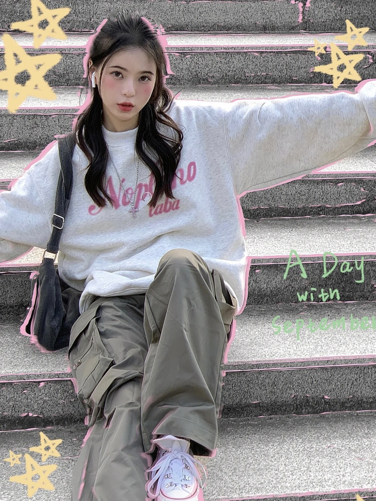 韓版新款華棉複合薄款310克/加絨410克 秋冬裝衛衣女印花寬鬆大碼