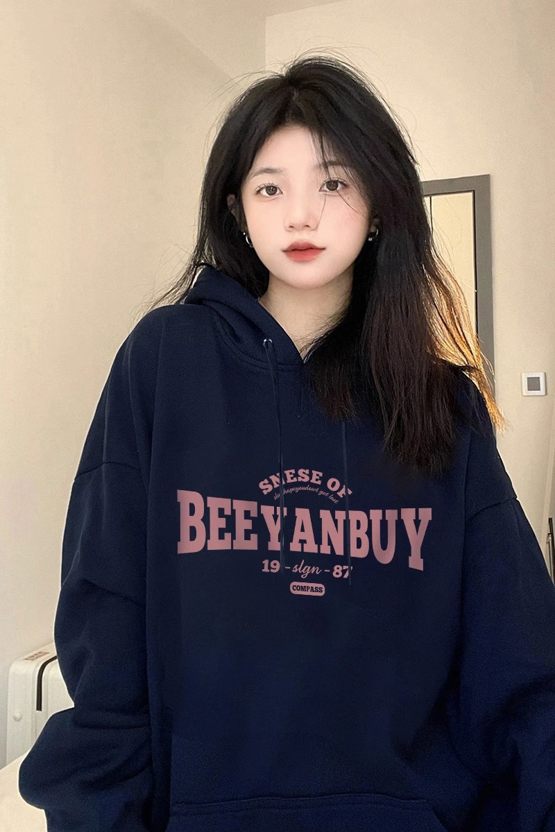 華棉複合牛奶絲310克銀狐絨400克連帽衛衣女