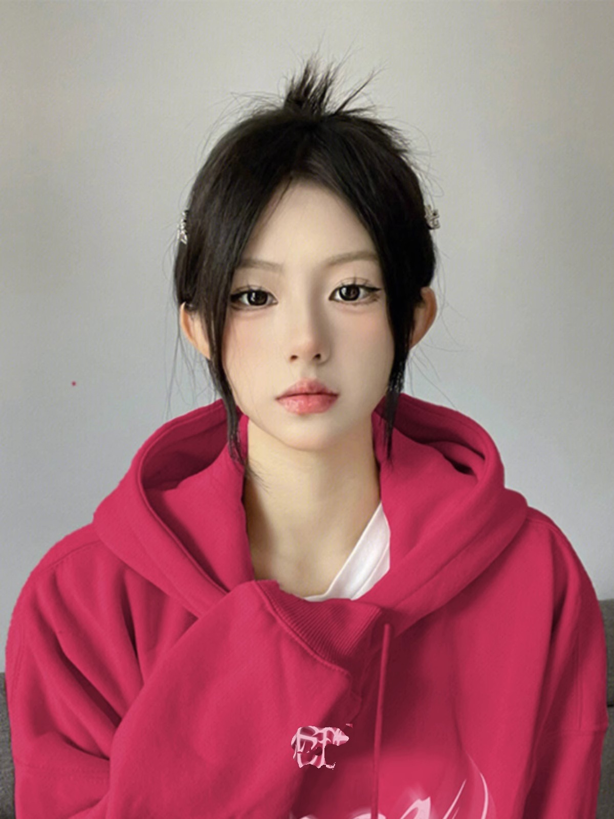 華棉複合牛奶絲310克銀狐絨400克連帽衛衣女