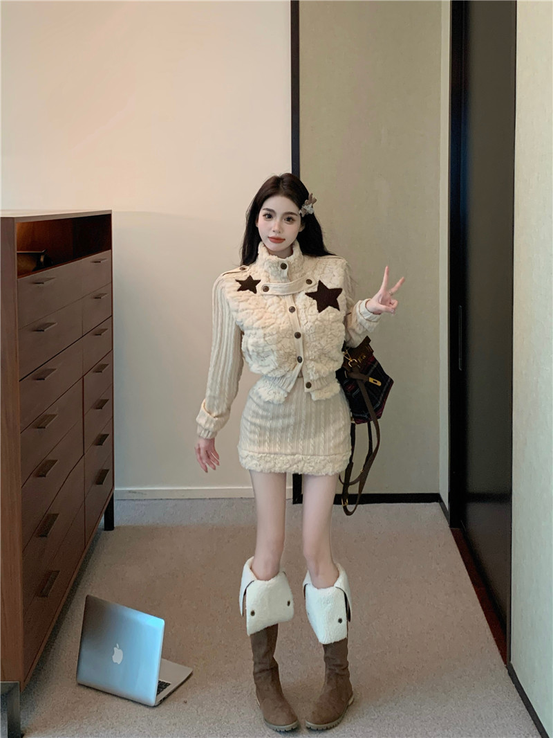 實拍   溫柔系炸街富家千金高級感小香風套裝