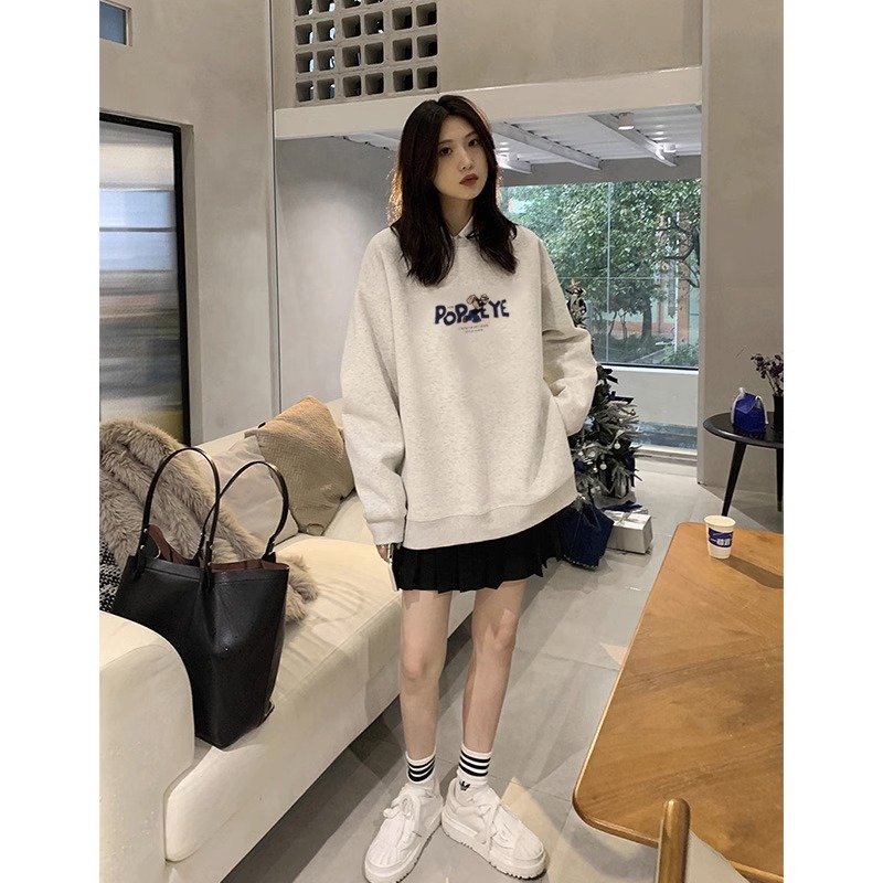 華棉複合牛奶絲310克銀狐絨400克圓領衛衣女
