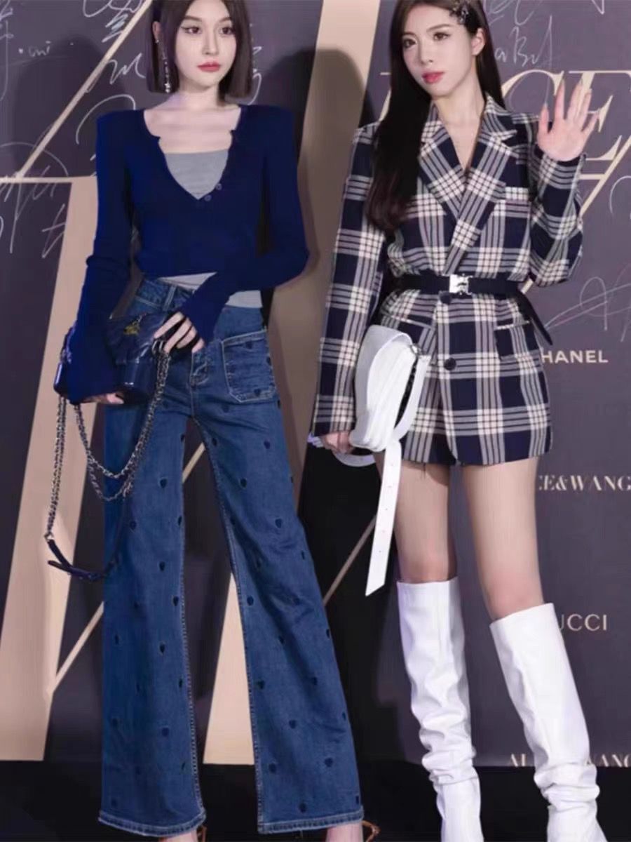 Alice W花花家高階示範簡單好看的心機假兩件修身長袖針織衫