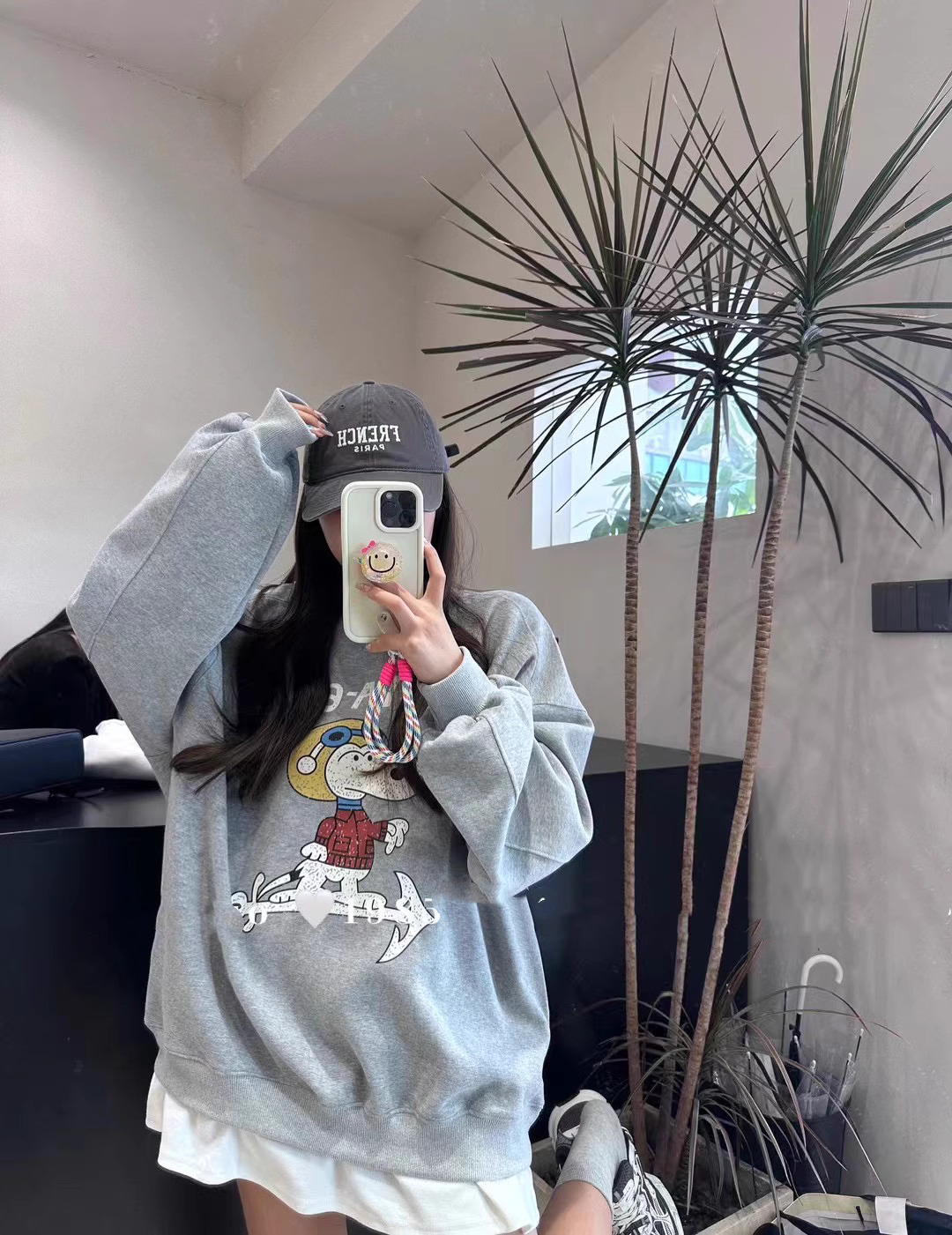 韓版新款華棉複合薄款310克/加絨410克 秋冬裝衛衣女印花寬鬆大碼
