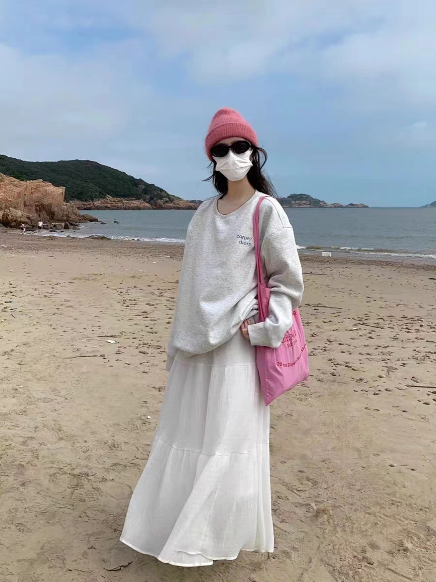 薄款華棉牛奶絲 加絨華棉銀狐絨 圓領印花衛衣女情侶質量