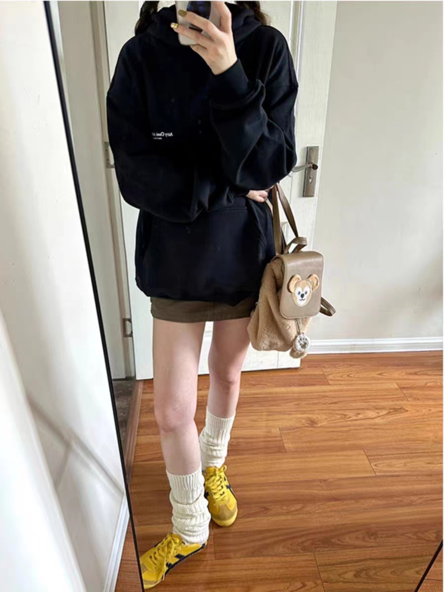Thin Chinese cotton milk silk plus velvet Chinese cotton silver fox velvet printed sweatshirt women's hooded simple high-end top