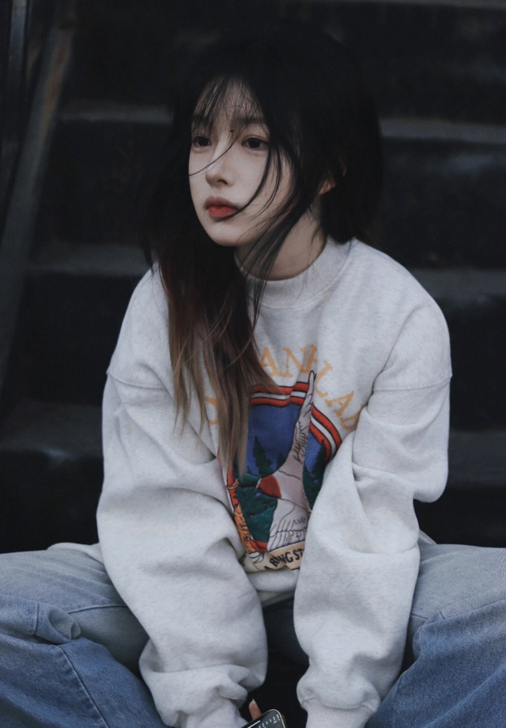 韓版新款華棉複合薄款310克/加絨410克 秋冬裝衛衣女印花寬鬆大碼