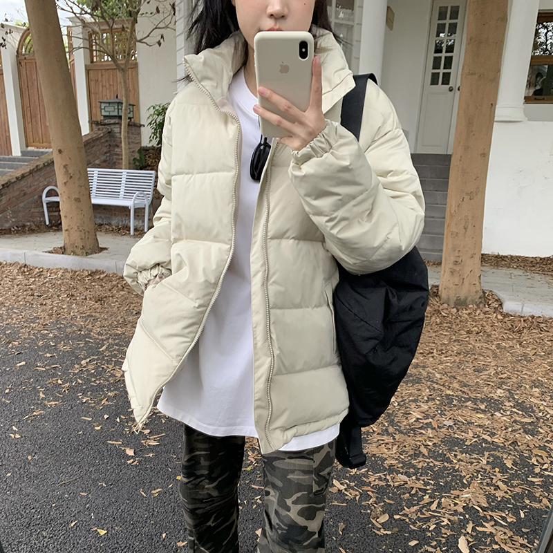 Actual shot ~ New Korean version of down cotton coat, loose winter coat, thickened cotton coat, female student bread coat, ins Hong Kong style