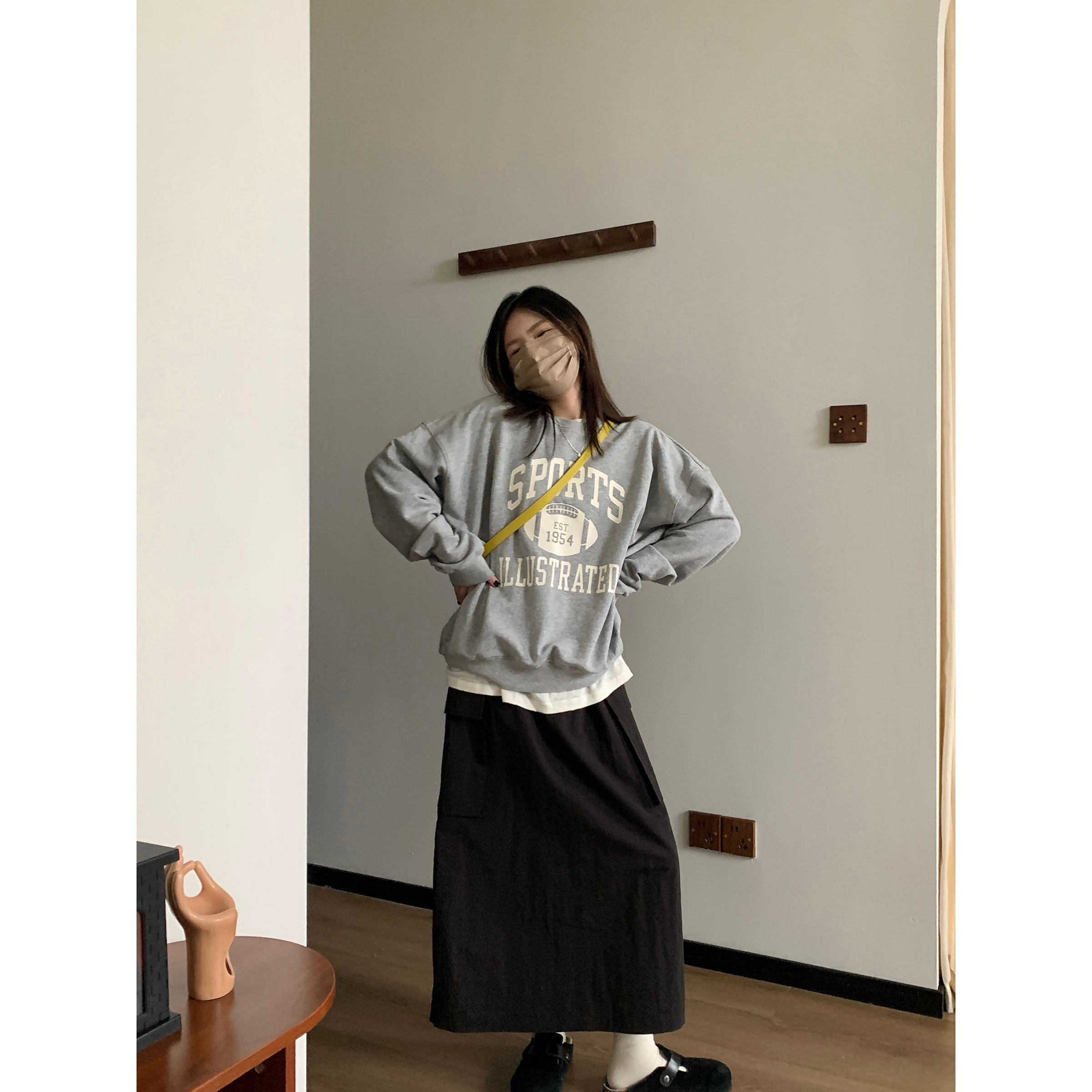 250g plus fleece / David's round neck autumn and winter sweatshirt for women plus fleece