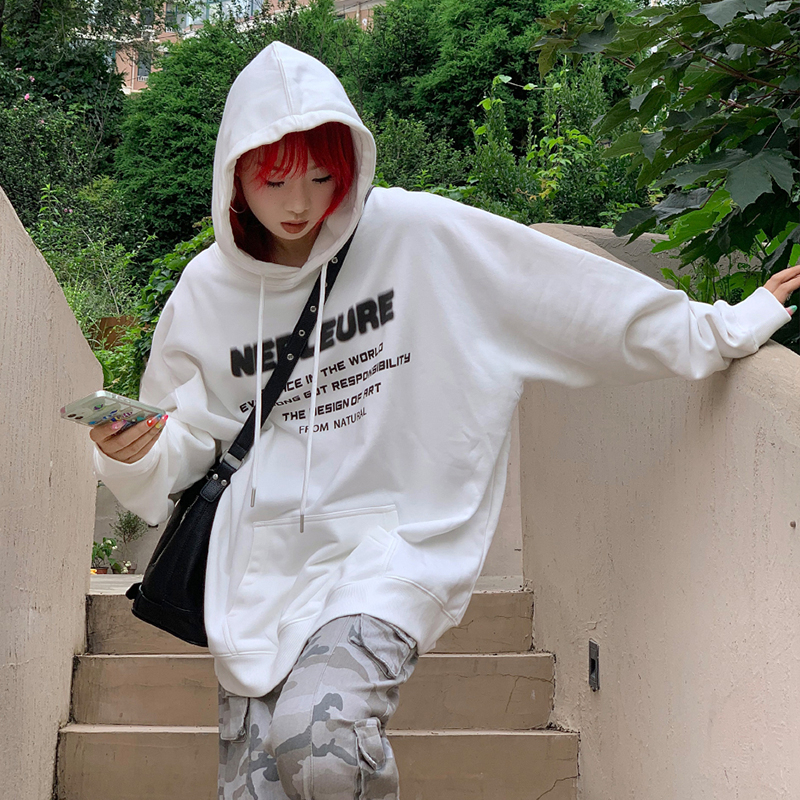 250g plus fleece / hooded sweatshirt for women autumn and winter sweatshirt with fleece