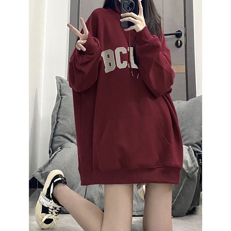 華棉複合牛奶絲310克銀狐絨400克連帽衛衣女