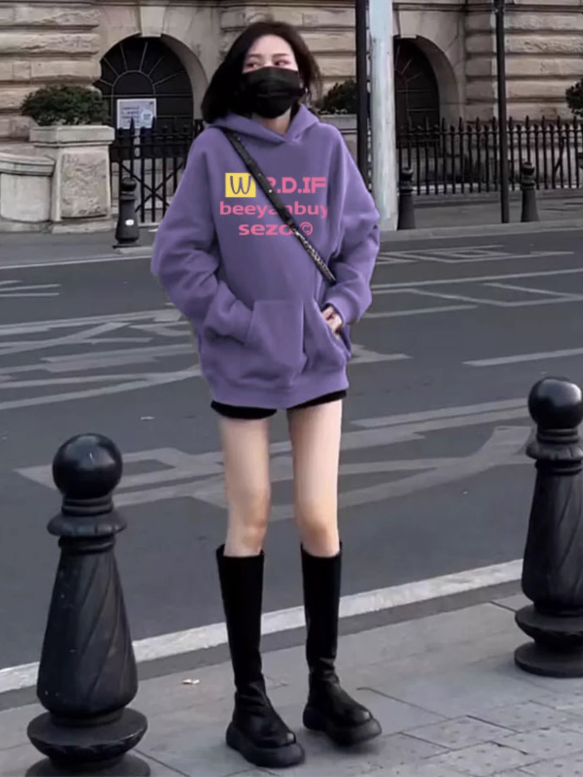 華棉複合牛奶絲310克銀狐絨400克連帽衛衣女