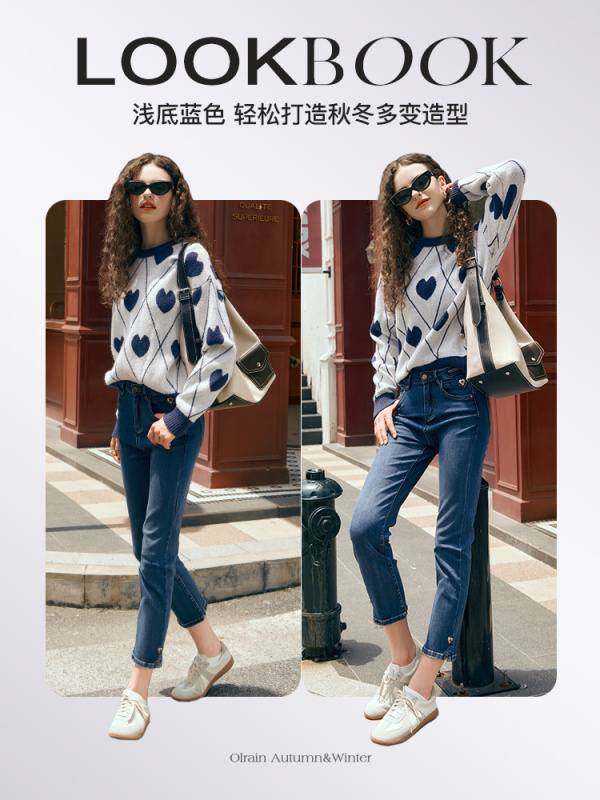 復古菱格毛衣女秋裝2023新款寬鬆慵懶軟糯高級感套頭針織衫