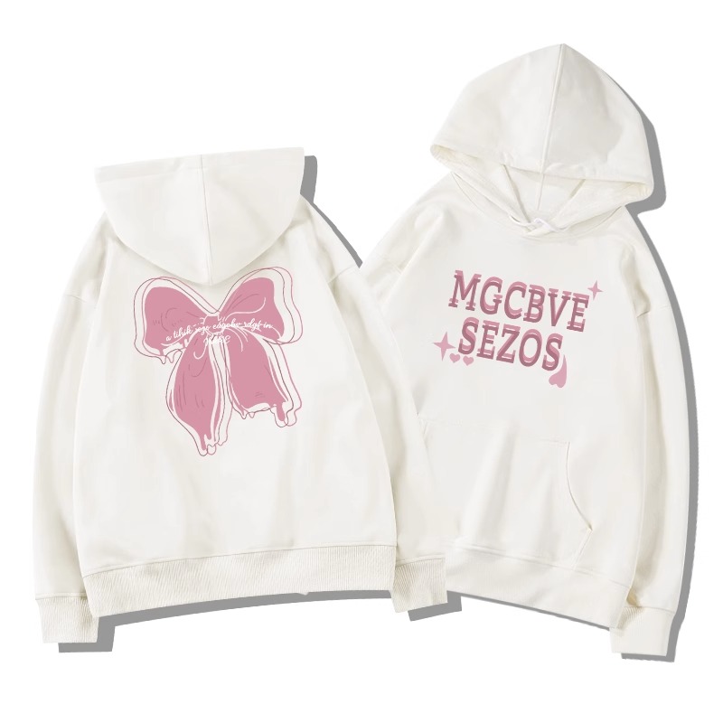 Chinese cotton composite milk silk 310g silver fox velvet 400g hooded sweatshirt for women