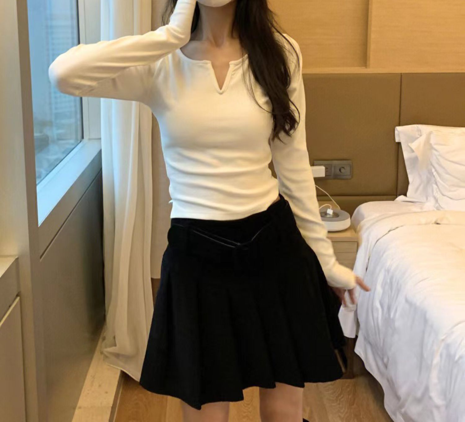 2023#新款 打底衫女冬內搭短款修身上衣