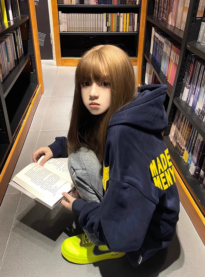 華棉複合牛奶絲310克銀狐絨400克連帽衛衣女