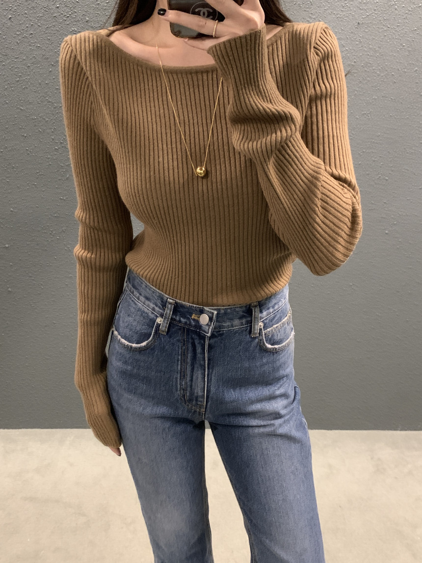 Korean chic autumn new Korean style simple long-sleeved sweater women's slim and versatile bottoming top