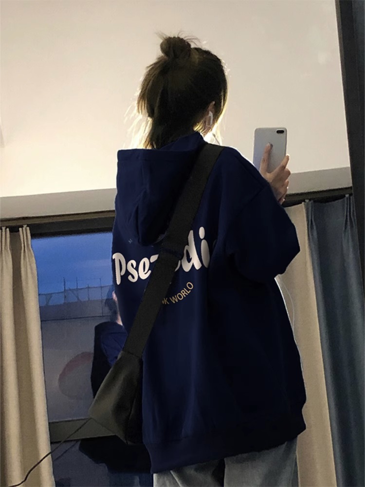 華棉複合牛奶絲310克銀狐絨400克連帽衛衣女