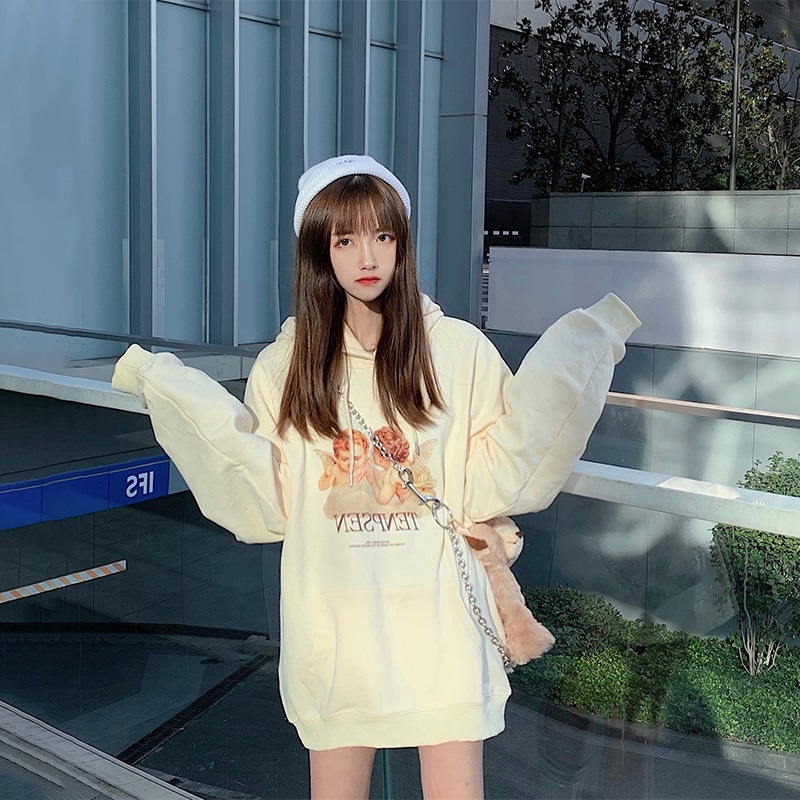 韓版新款時尚女裝 華棉複合薄款310克/加絨410克秋冬裝衛衣女印花